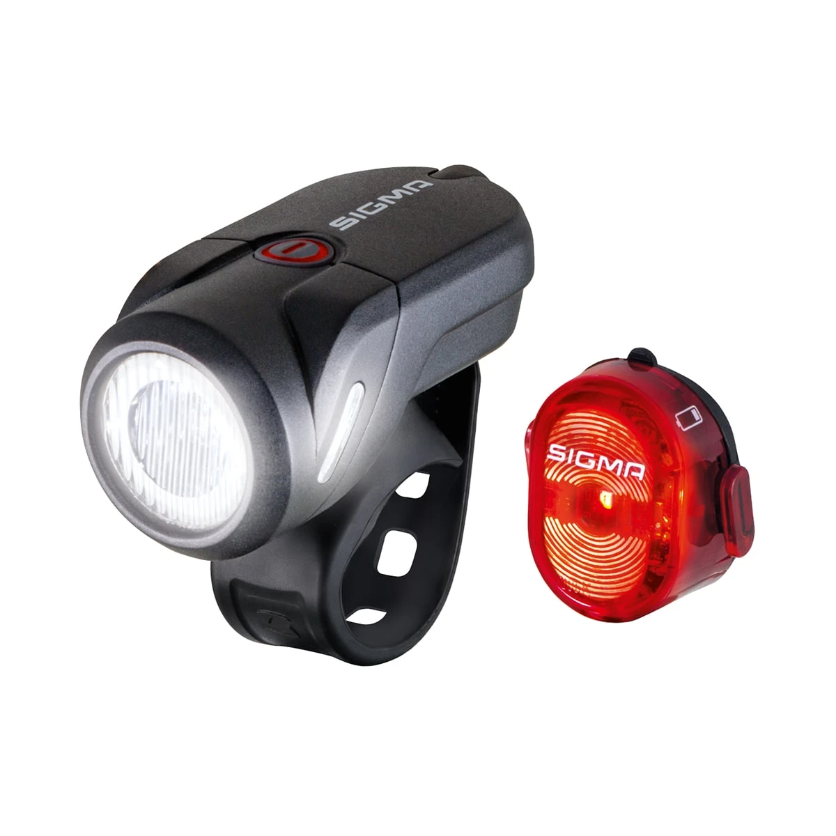 SIGMA AURA 35 USB LED Front Light/NUGGET II Rear Light Set 3 SIGMA AURA 35 USB LED Front Light/NUGGET II Rear Light Set