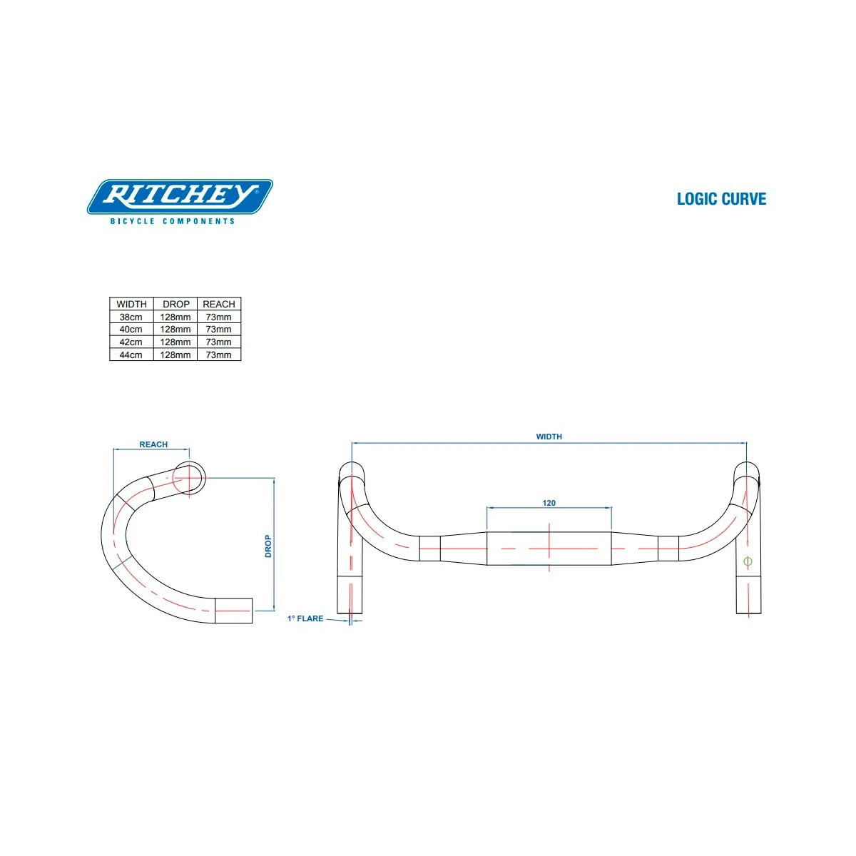 RITCHEY Comp Curve Drop Bar 4 RITCHEY Comp Curve Drop Bar - Billede 2