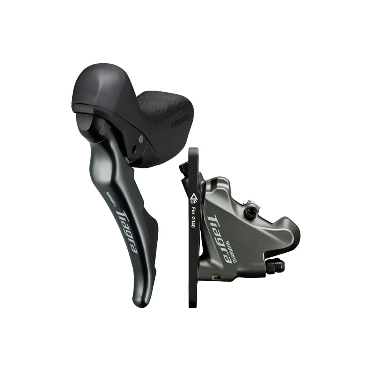 Shimano Tiagra ST-4720 Brake/Shift Lever Combination 2x10 Speed With BR-4770 Disc Brake Caliper (Front Or Rear) 3 Shimano Tiagra ST-4720 Brake/Shift Lever Combination 2x10 Speed With BR-4770 Disc Brake Caliper (Front Or Rear)